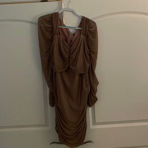 4xl body tight light pink dress